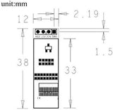 2 Stück I2C OLED-Anzeigemodul 0,91 Zoll I2C SSD1306 OLED-Anzeigemodul für Arduino 