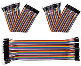 40-poliger Stecker auf Stecker, 40-polige Buchse auf Buchse, Breadboard-Überbrückungsdrähte, Flachbandkabel-Set für Arduino
