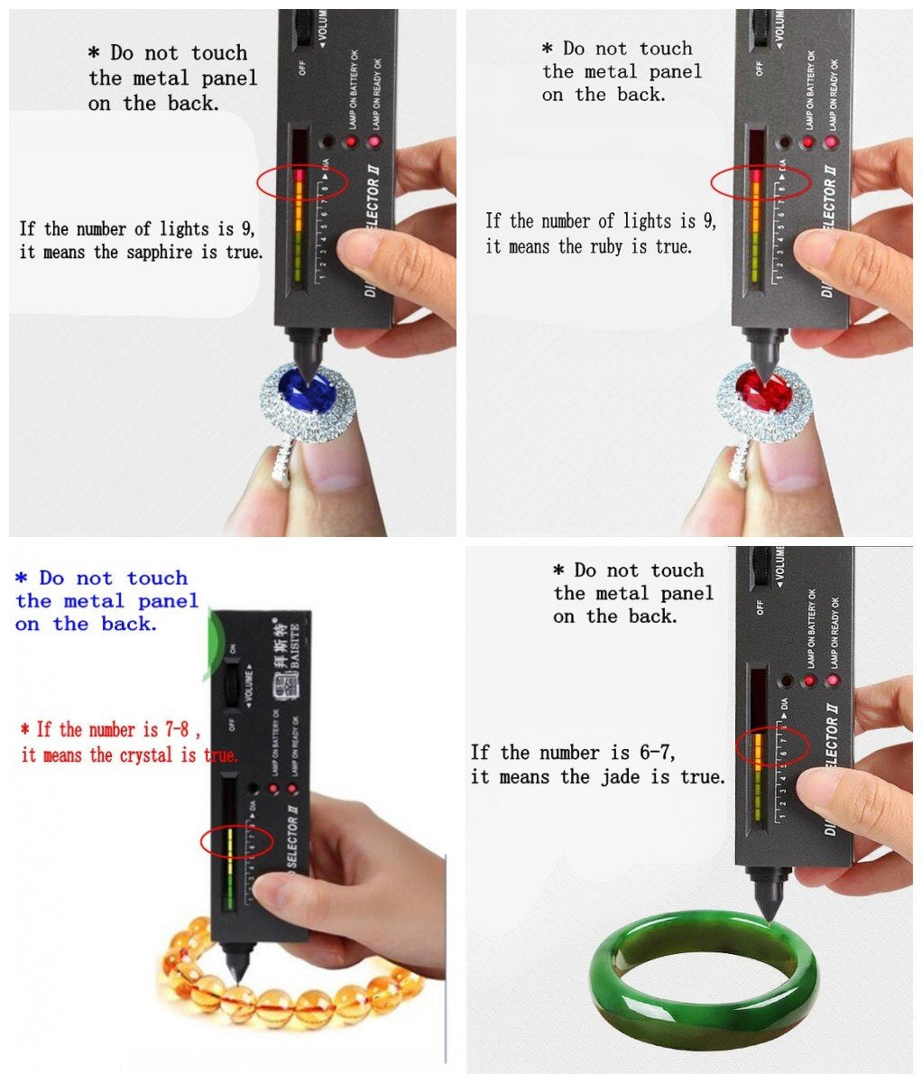 Portable electronic tester pen for diamond crystal agate lade JZK